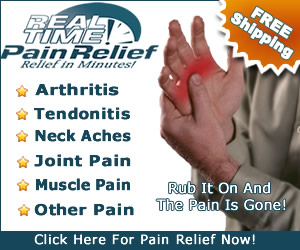 Real Time Pain Relief - Rub It On and The Pain Is Gone!