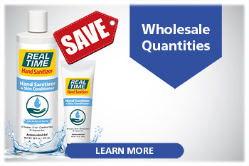 Real Time Hand Sanitizer + Skin Conditioner Bulk Quantities and Wholesale pricing...Click to Learn More