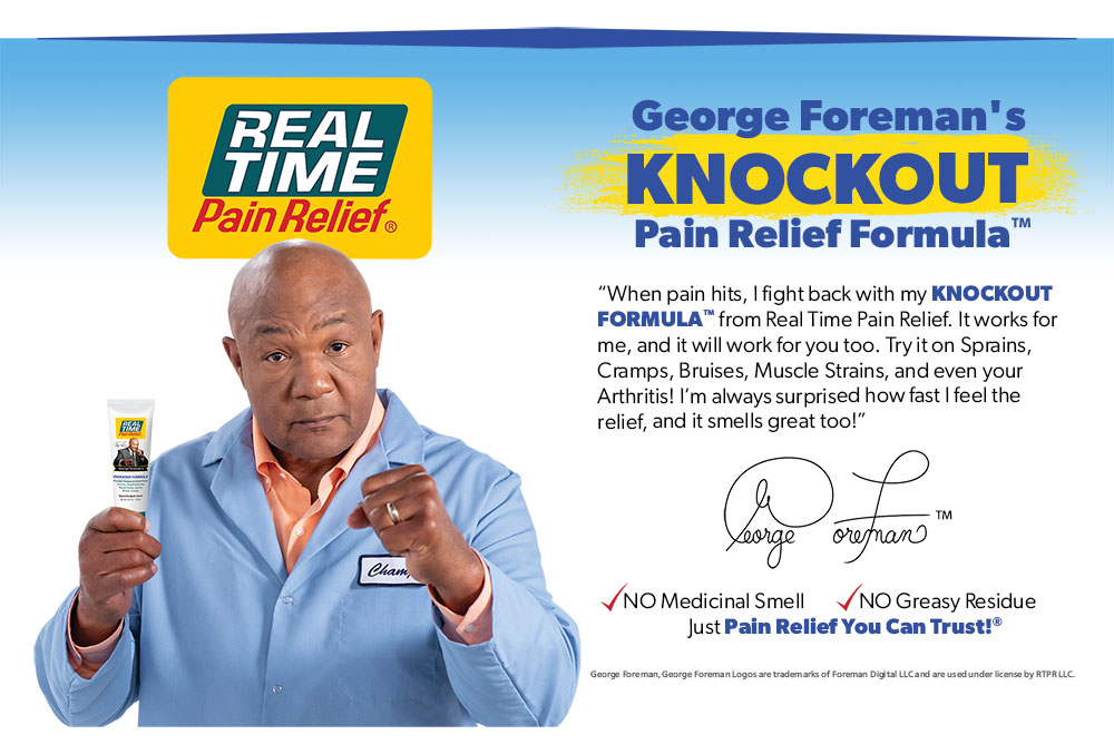 George Foreman's KNOCKOUT Pain Relief Formula