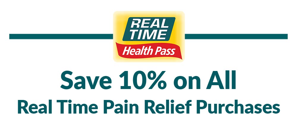 Save 10% on All <span class='notranslate'>Real Time Pain Relief</span> Purchases