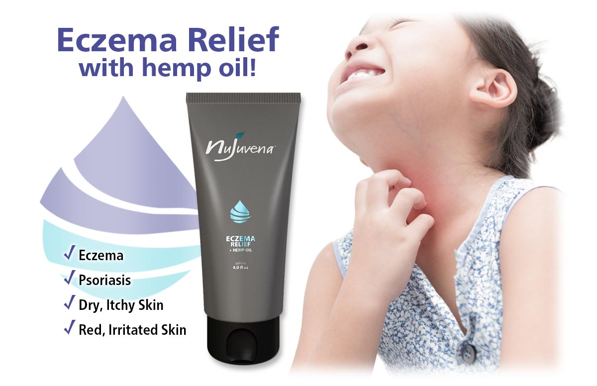 Eczema Relief by Nujuvena is a new, soothing lotion that harnesses the power of nature’s ingredients to address the underlying causes of eczema induced irritation. 
