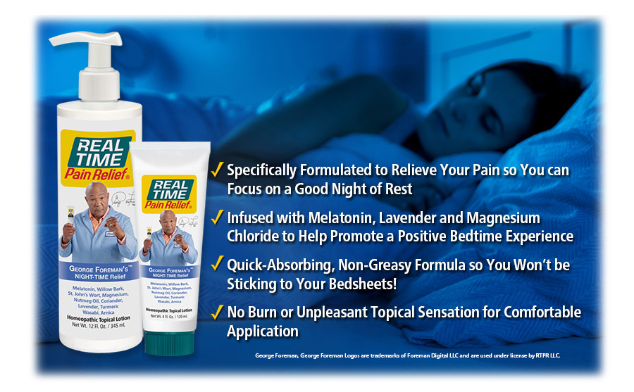 Night-Time Pain Cream | Real Time Pain Relief
