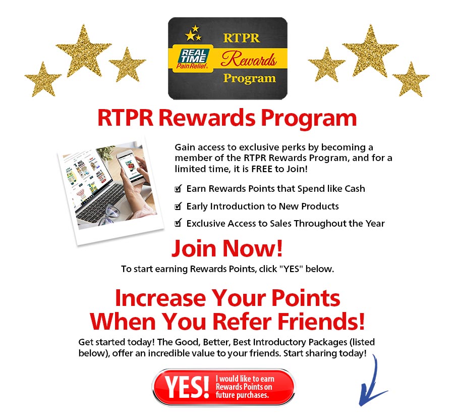 Rewards Program Real Time Pain Relief