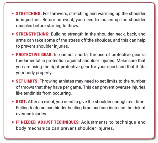 Shoulder Injury Prevention Tips