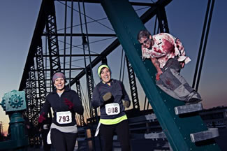 The Zombie Dash in Grand Rapids Michigan