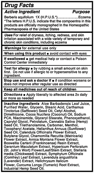 Eczema Relief by Nujuvena Drug Facts Panel