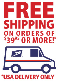 Free Shipping in the USA for Retail orders $39.96