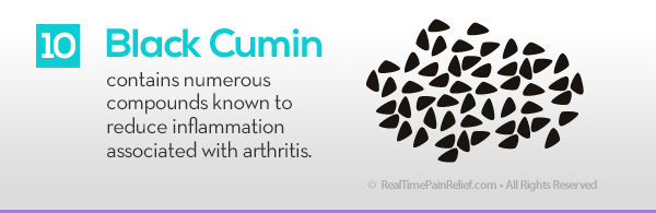 Black cumin can reduce arthritis pain.