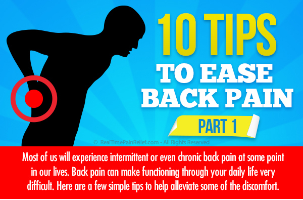 10 tips to  Ease Back Pain