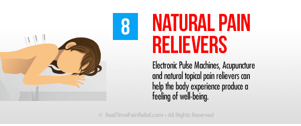 Use natural pain relievers to ease your back pain.