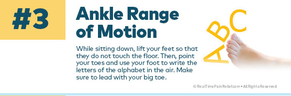Range of motion exercise is good for foot health