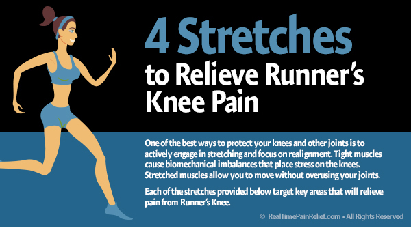 4 Stretches to Relieve Runners Knee Pain | Real Time Pain Relief