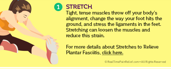 Stretching can relieve plantar fasciitis pain