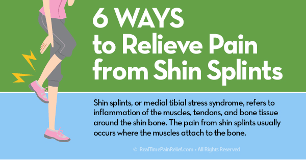 Ways to relieve pain from shin splints exist.