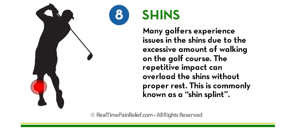 Shin Splint Pain makes golfing hard