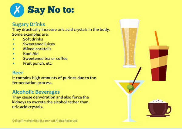 to minimize gout attacks say no to sugary drinks