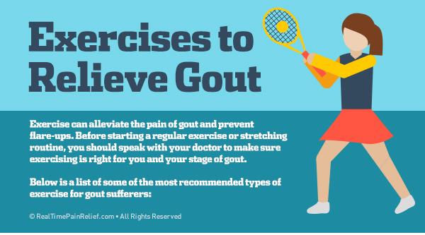exercises to relieve gout attacks