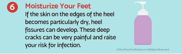 Moisturize your feet to take good care of them