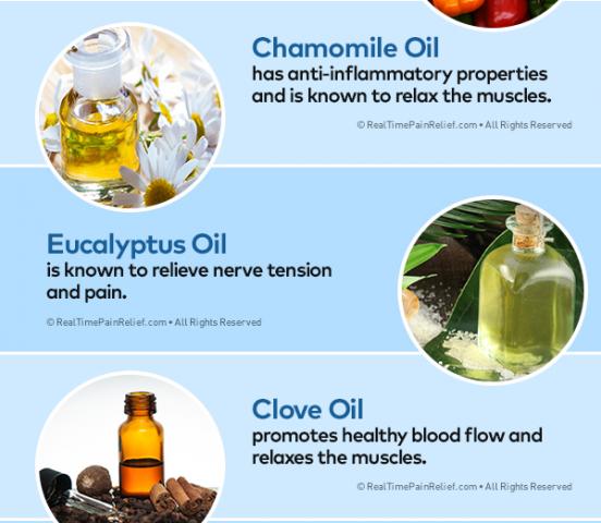 Chamomile and clove oil relieve foot pain