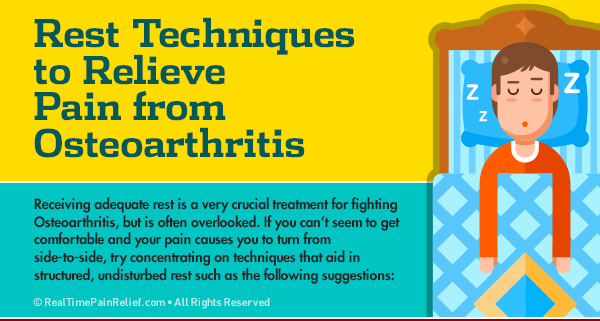 Rest Techniques can provide relief for arthritis pain
